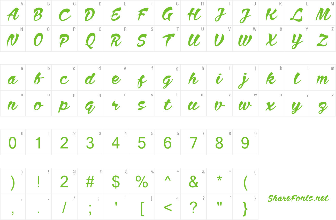 Font Anthem Nasney preview